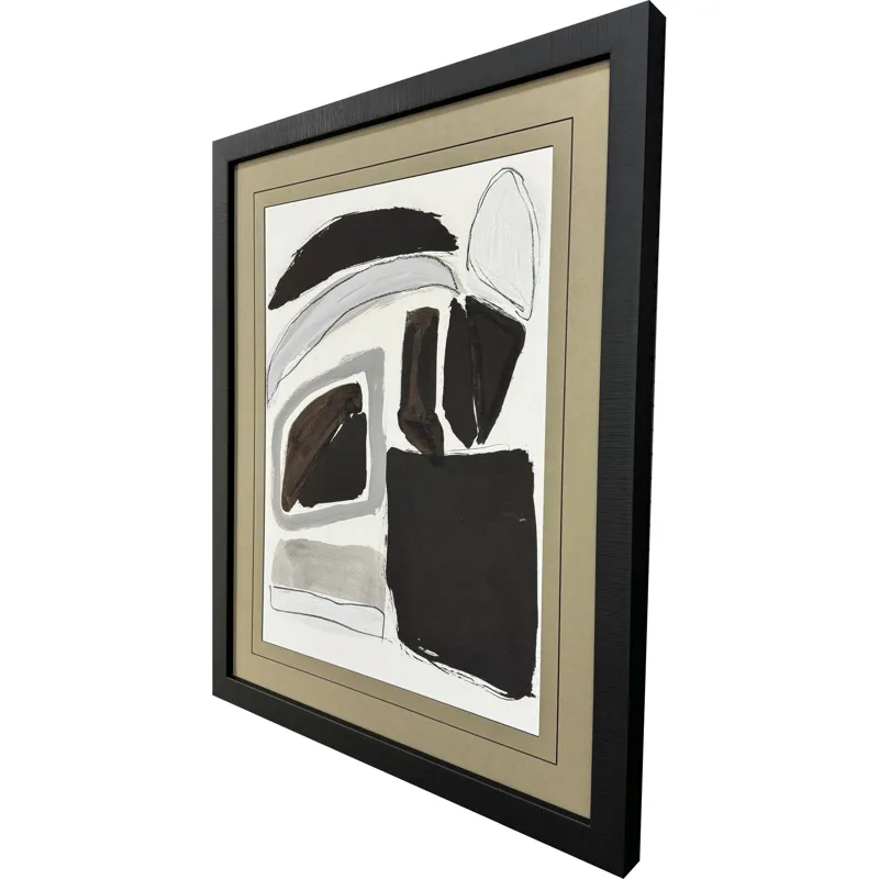 Graphic Shape Shift I Framed Art