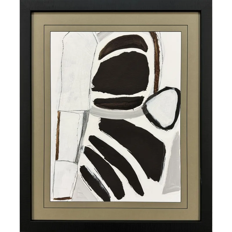Graphic Shape Shift II Framed Art