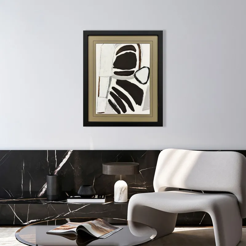 Graphic Shape Shift II Framed Art