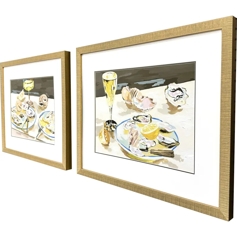 Oyster Indulgence S/2 Framed Art