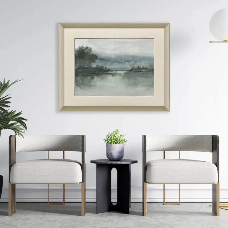 Lake at Twilight I Framed Art