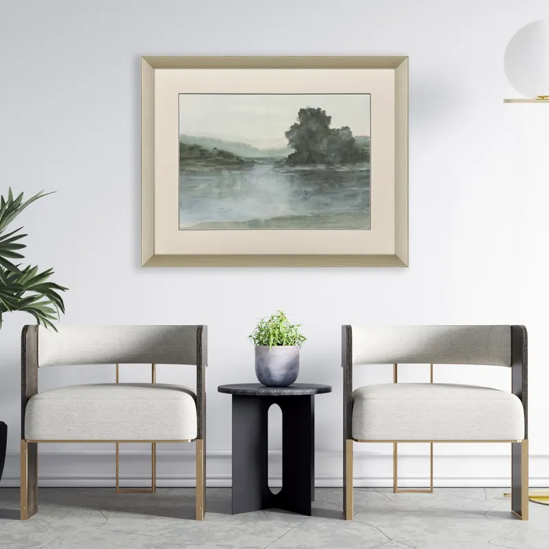 Lake at Twilight II Framed Art