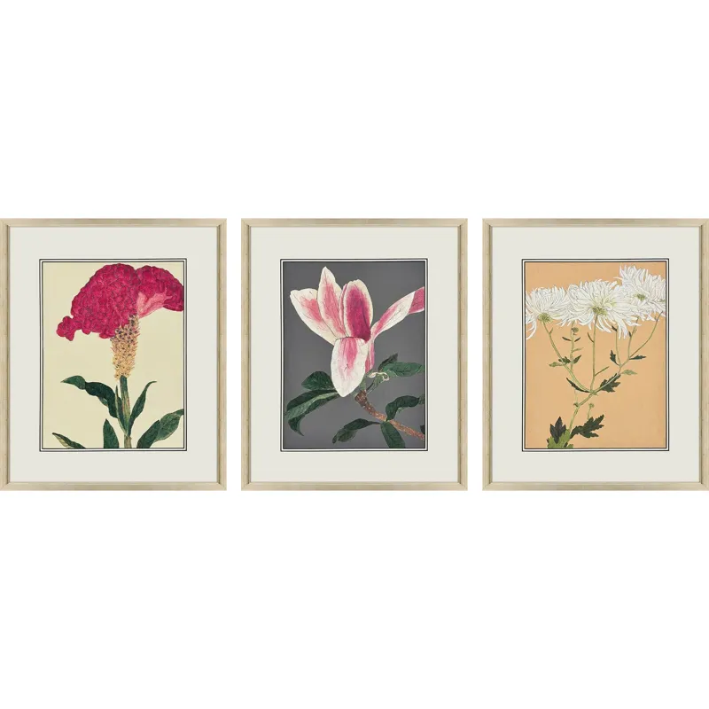 Enchanted Blooms I S/3 Framed Art
