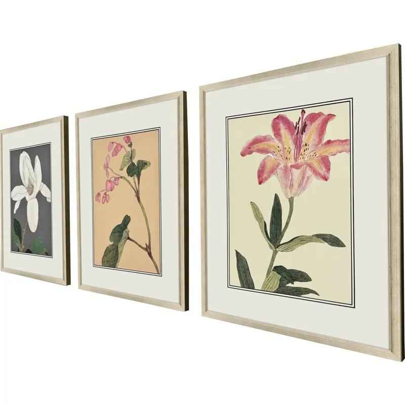 Enchanted Blooms II S/3 Framed Art