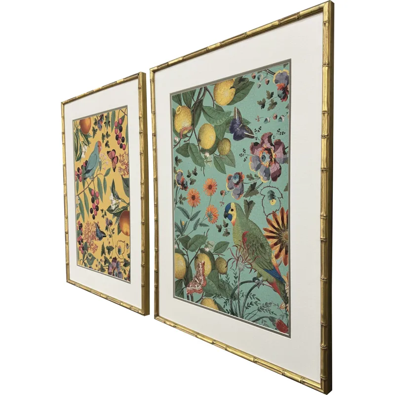 Floral Fruit Garden S/2 Framed Art