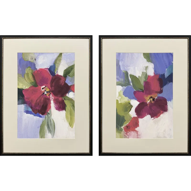 Modern Fleur S/2 Framed Art