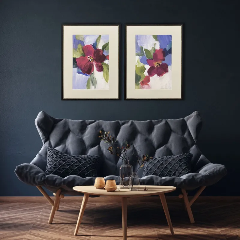 Modern Fleur S/2 Framed Art