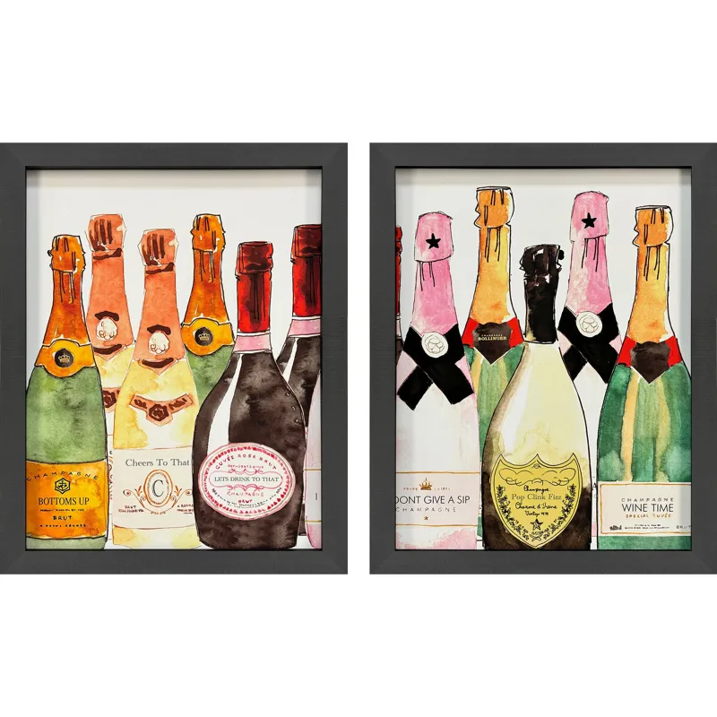Bubbly S/2 Framed Art