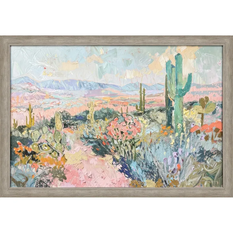 Pastel Desert Framed Art