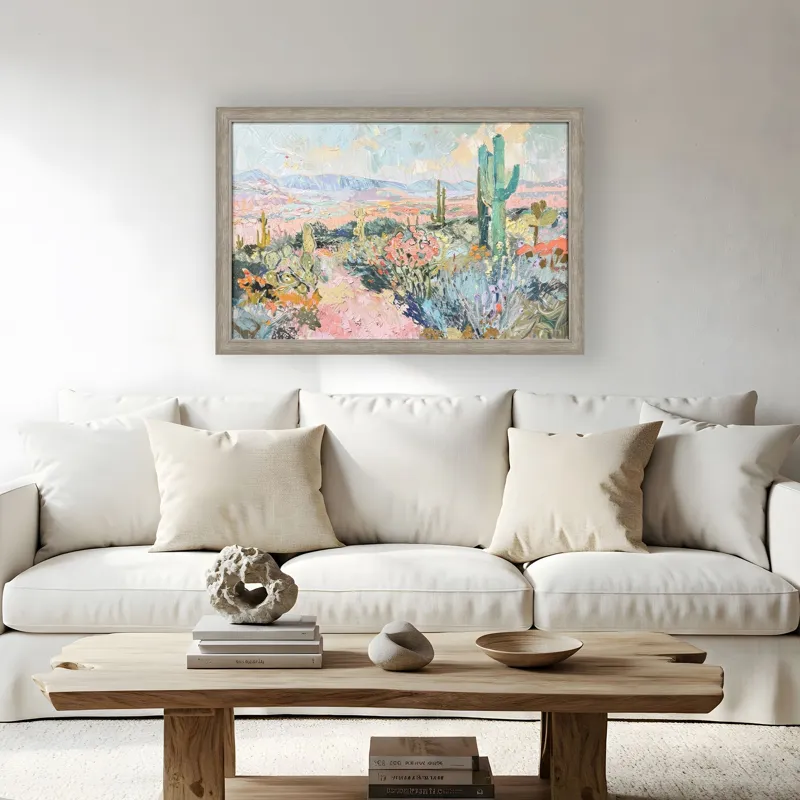 Pastel Desert Framed Art