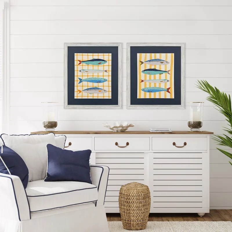 Little Fish S/2 Framed Art