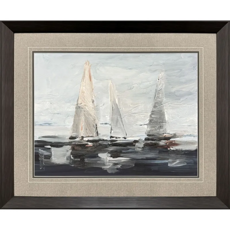 Sailing on the Bay I Framed Art
