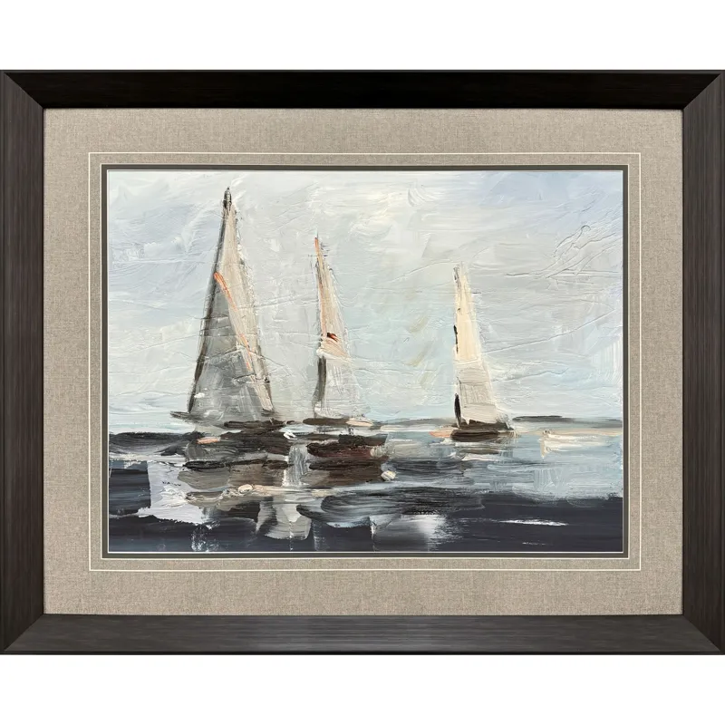 Sailing on the Bay II Framed Art