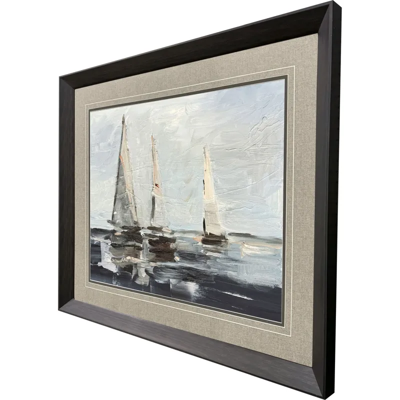 Sailing on the Bay II Framed Art
