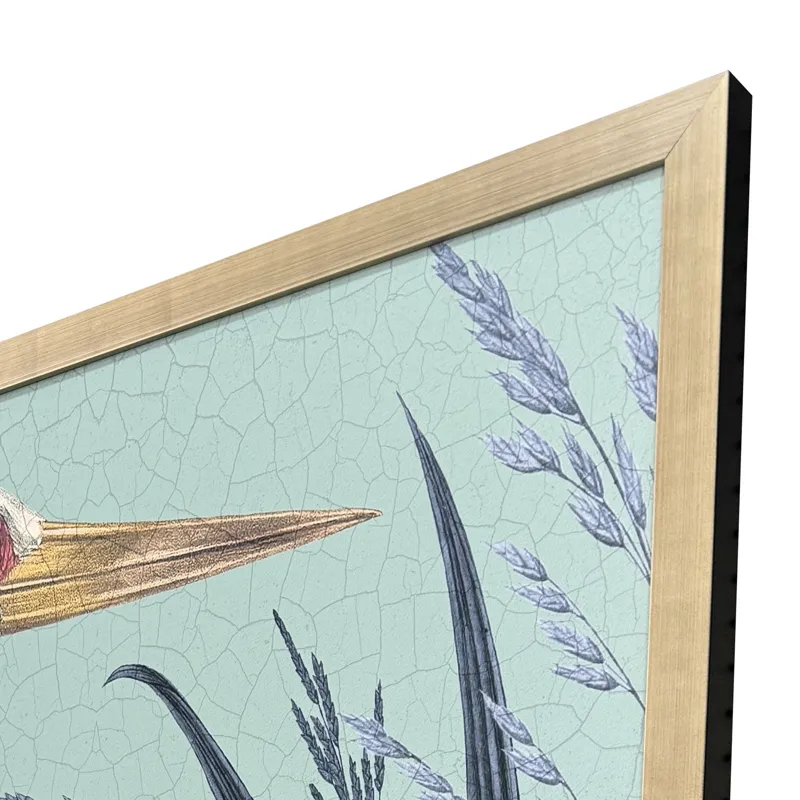 Coastal Paradise Stork Framed Art