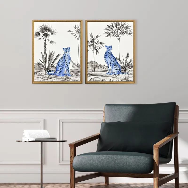 Neon Prowl S/2 Framed Art