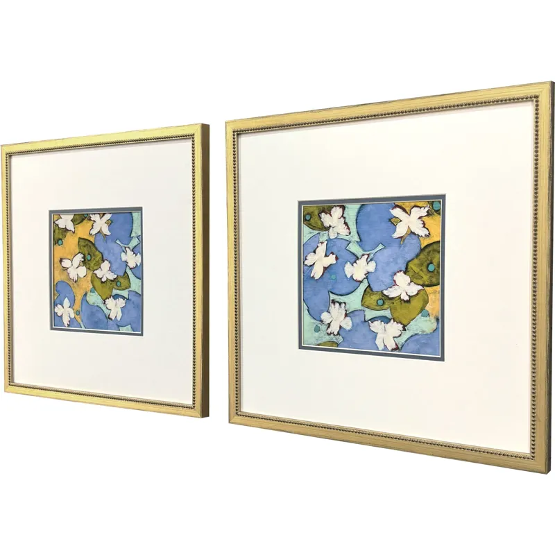 Moon Flower S/2 Framed Art