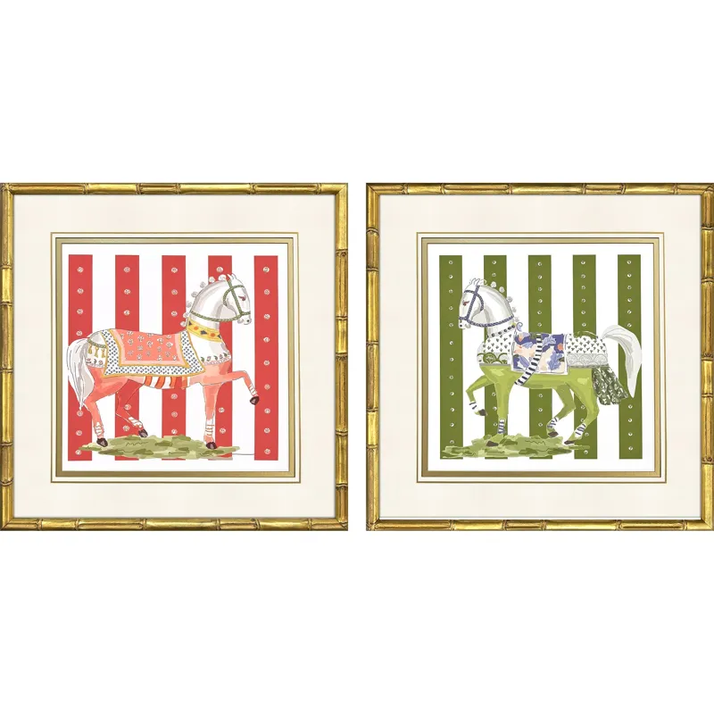 High Stepping S/2 Framed Art