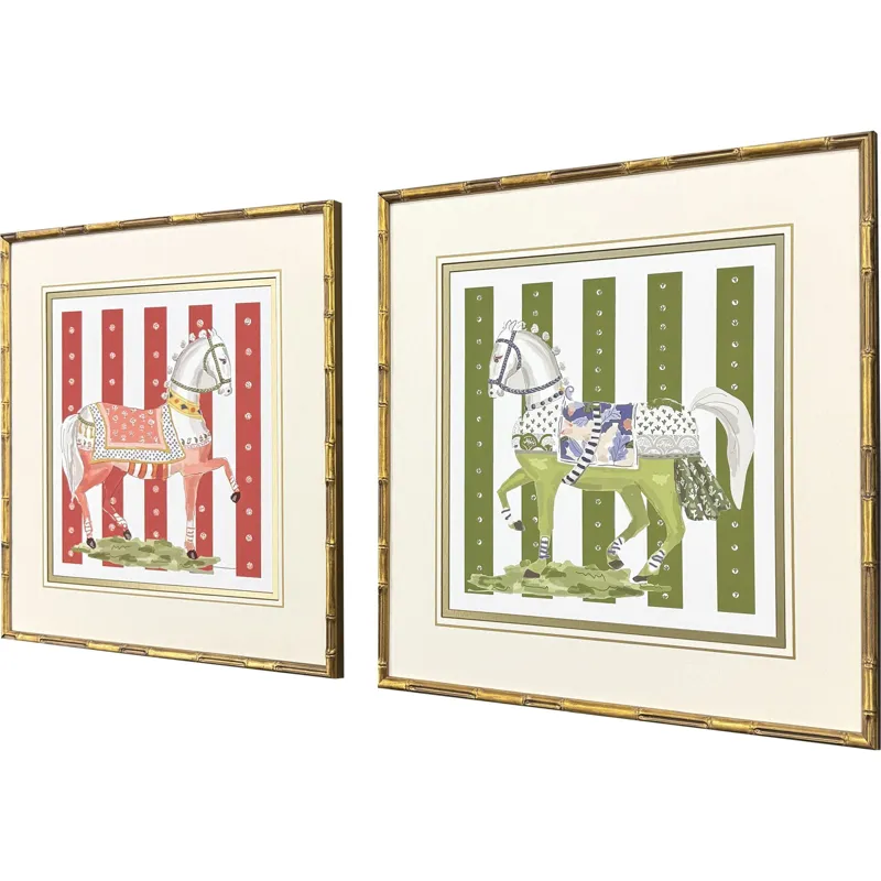 High Stepping S/2 Framed Art
