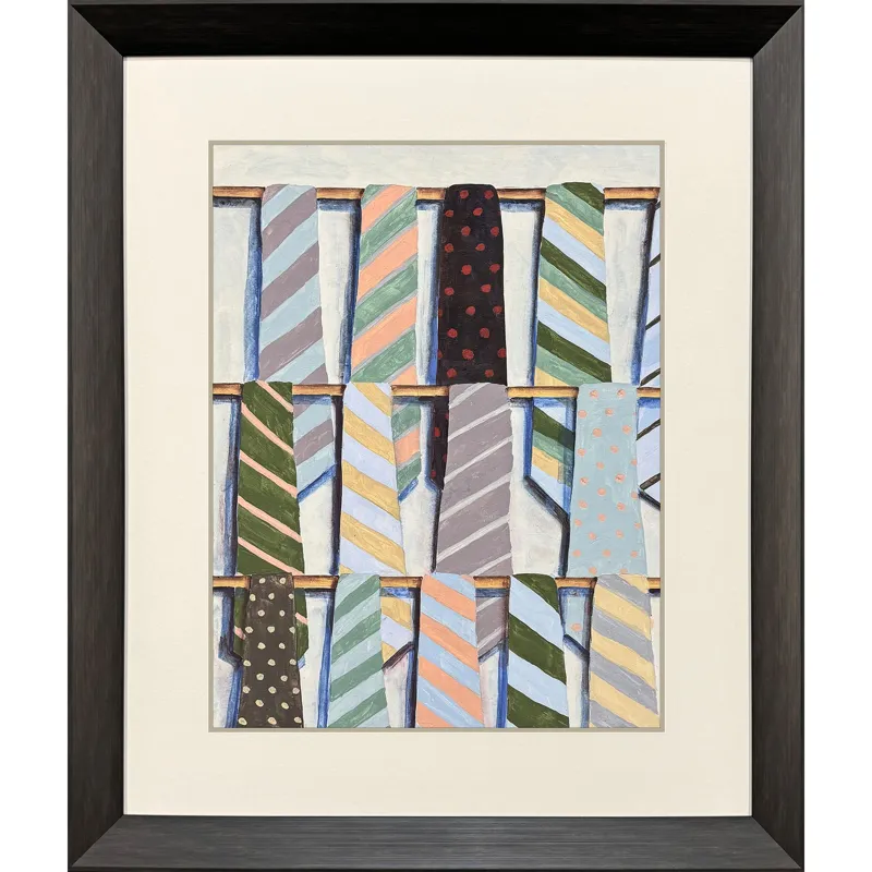 Hanging Ties II Framed Art
