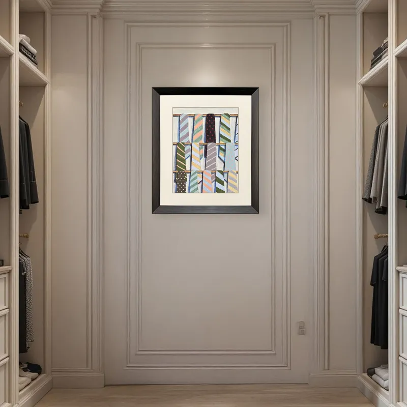 Hanging Ties II Framed Art