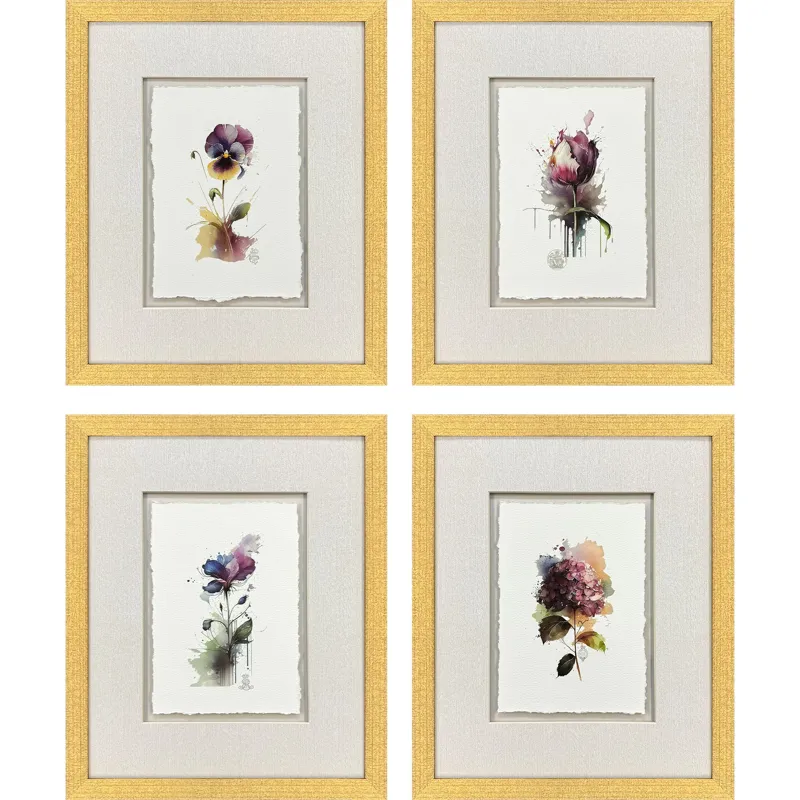 Fleurs S/4 Framed Art