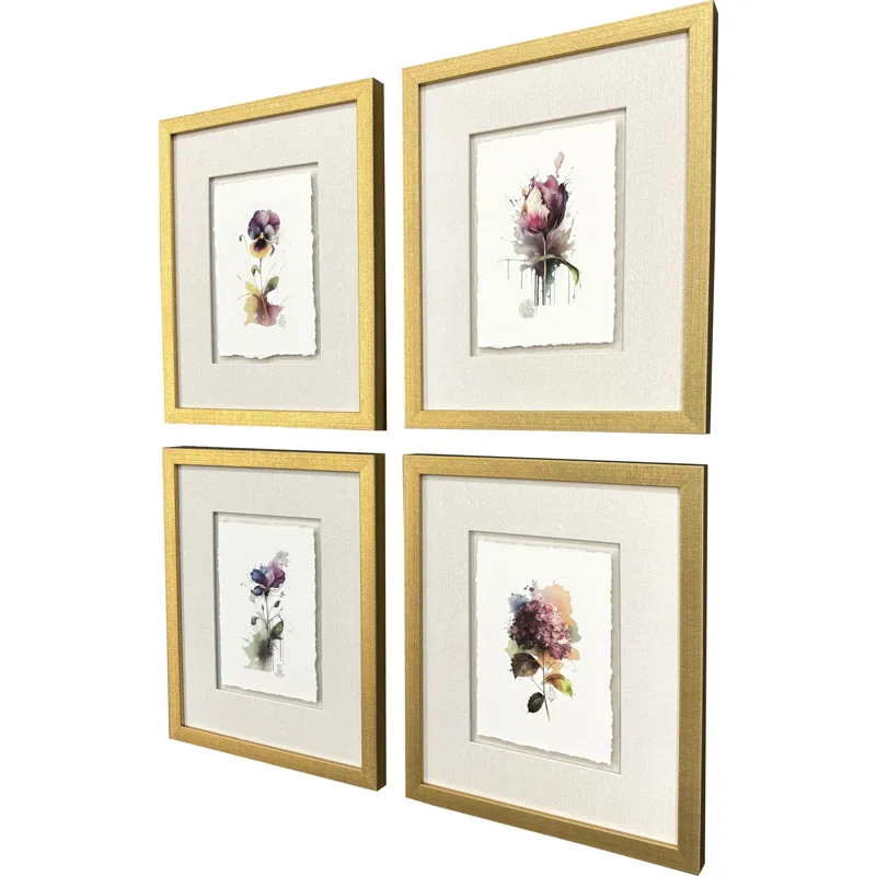 Fleurs S/4 Framed Art