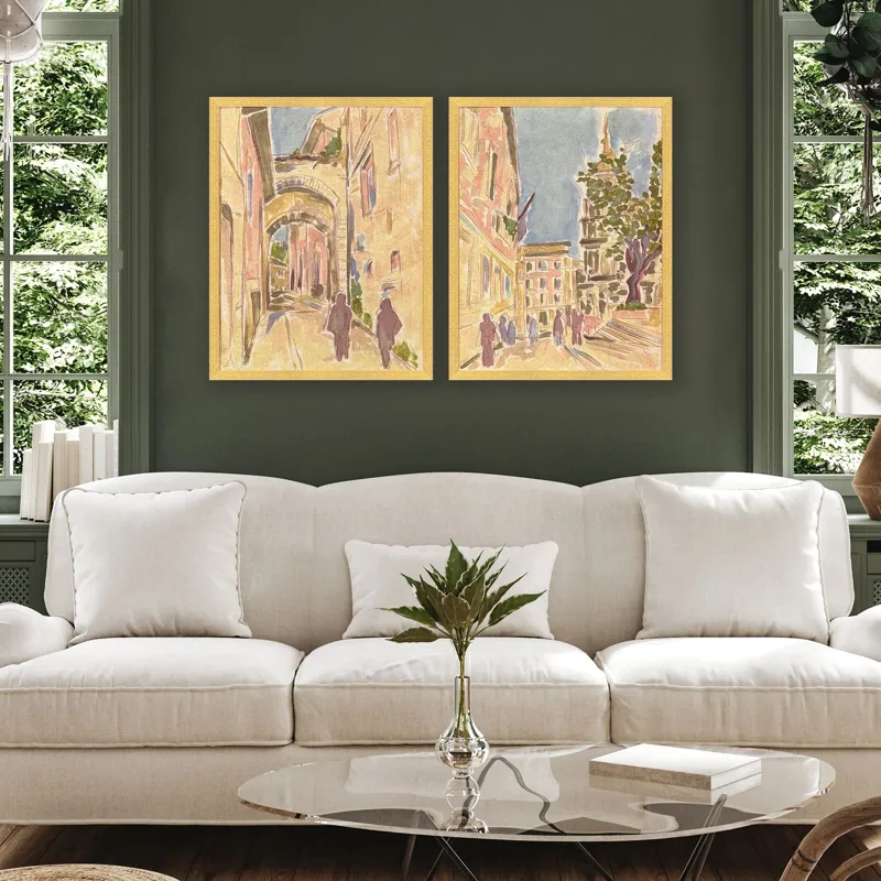 Street Scene Vibes II S/2 Framed Art