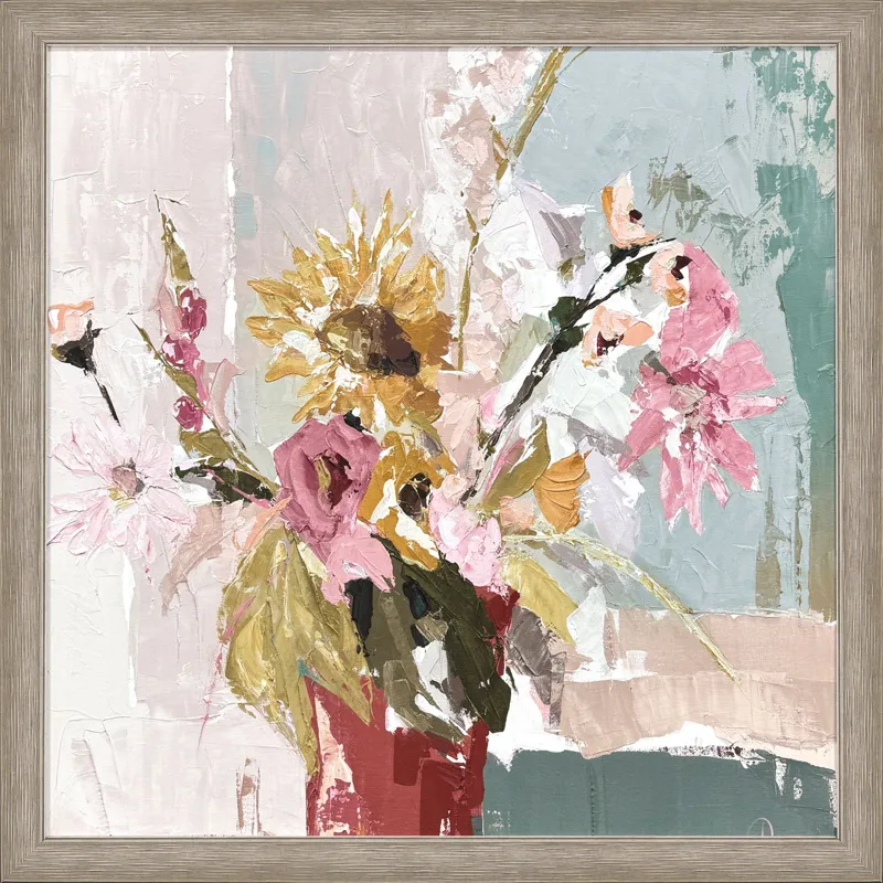 Sunflower Vase Framed Art
