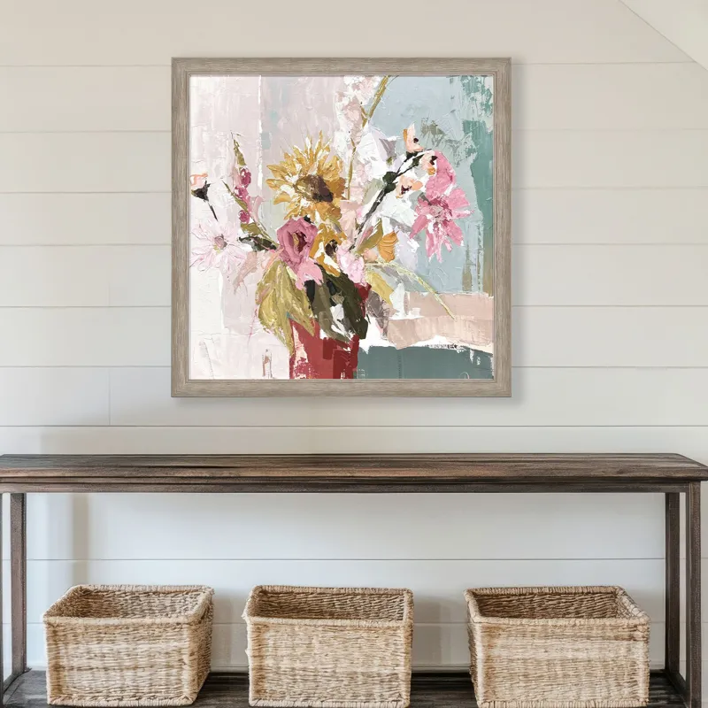 Sunflower Vase Framed Art