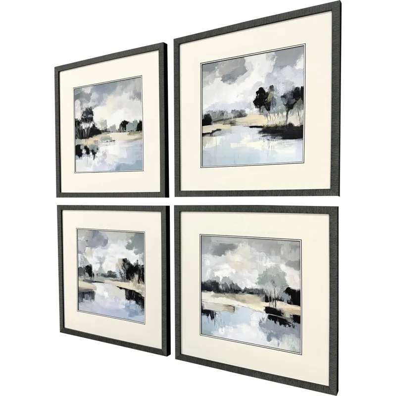 Dappled Stillness S/4 Framed Art