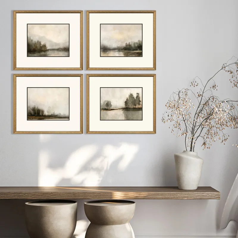 Muted Horizons S/4 Framed Art