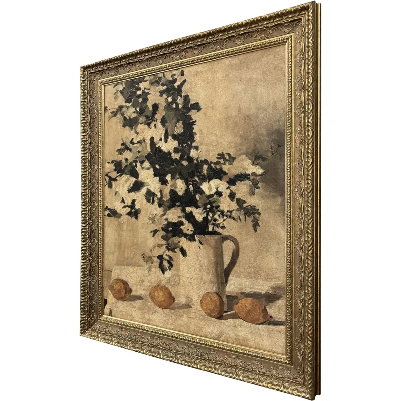 Flowers and Lemons Framed Art