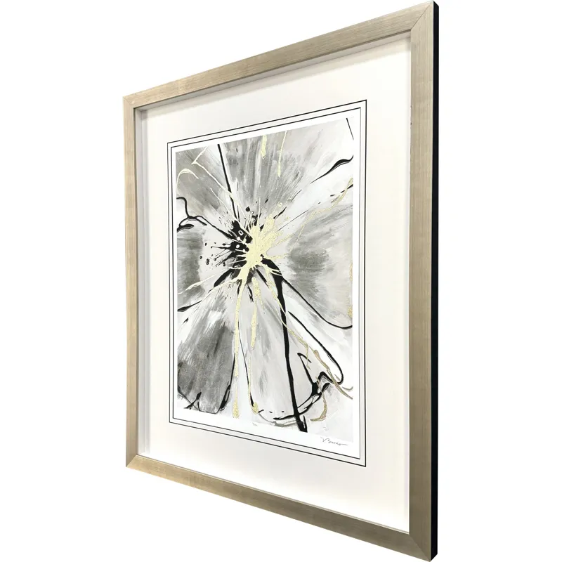 Gilded Petal Expansion II Framed Art