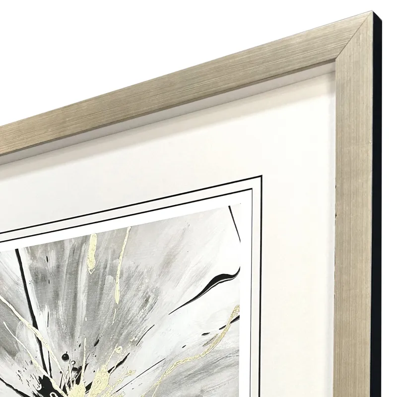 Gilded Petal Expansion II Framed Art