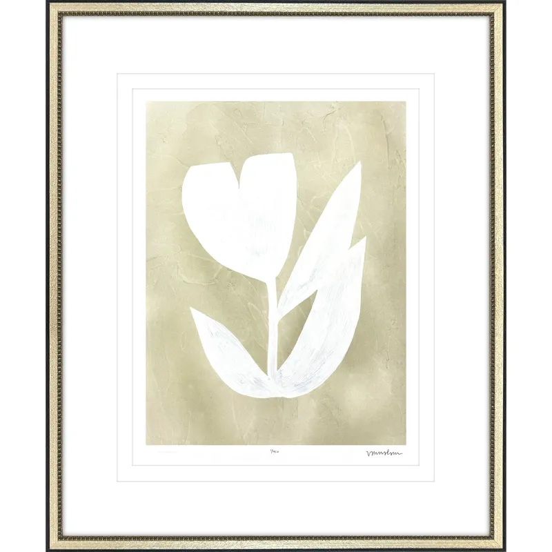 Textured Corolla II Framed Art
