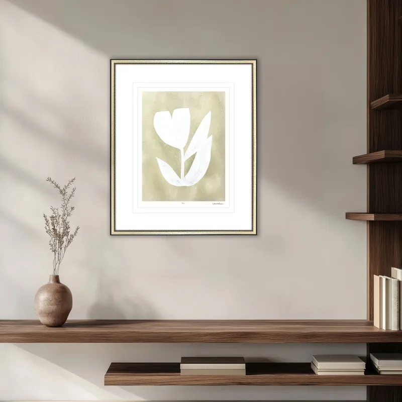 Textured Corolla II Framed Art