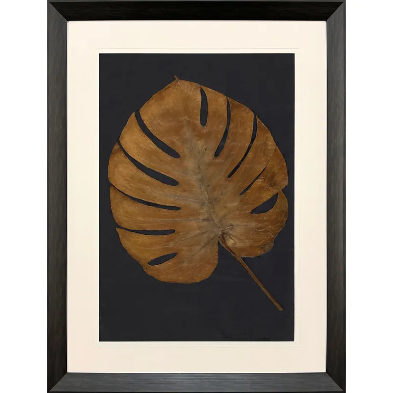 Gold Monstera I Framed Art