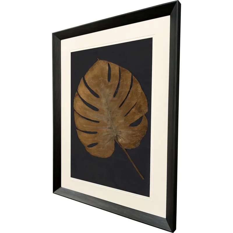 Gold Monstera I Framed Art