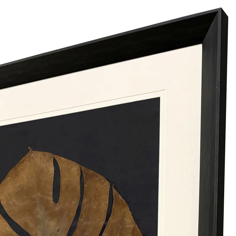 Gold Monstera I Framed Art