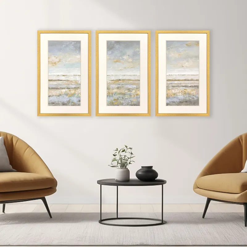 Sea Horizon S/3 Framed Art