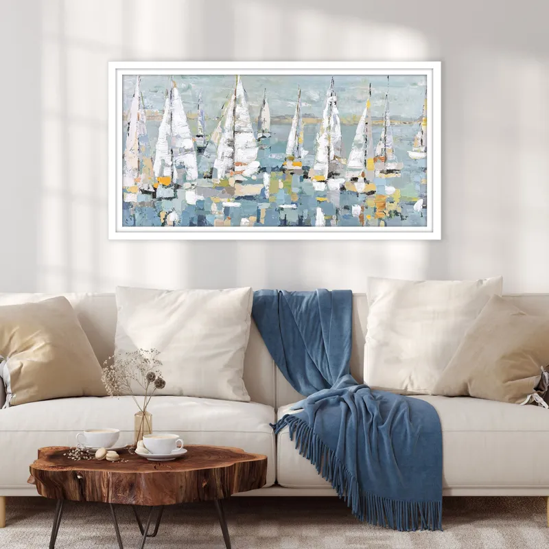 Regatta Party Framed Art