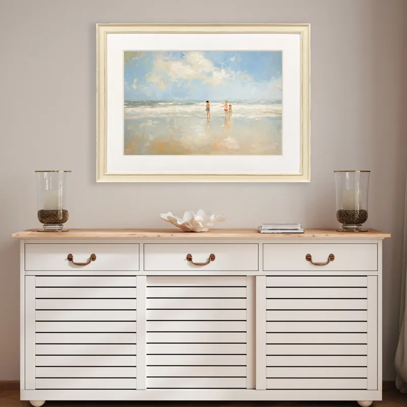 Beach Play Date Framed Art
