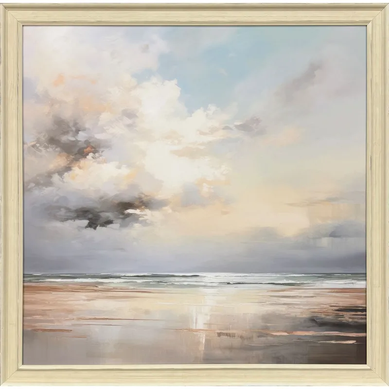 Tranquil Blue Shores Framed Art