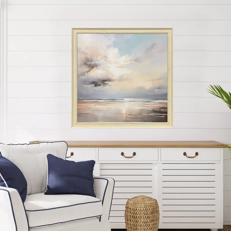 Tranquil Blue Shores Framed Art
