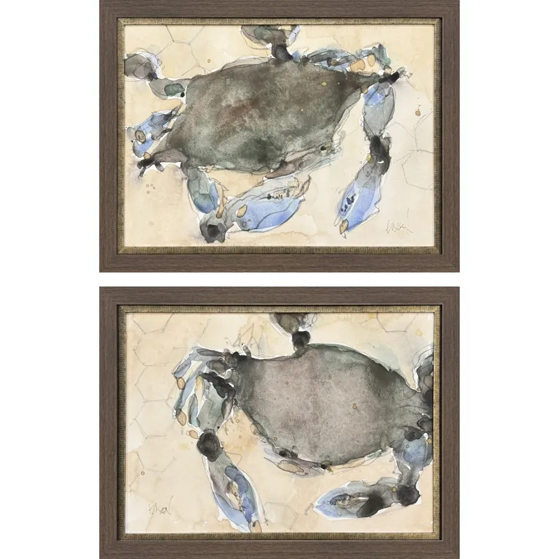 The Maryland Crab S/2 Framed Art