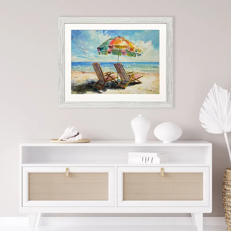 Beach Vibe Framed Art