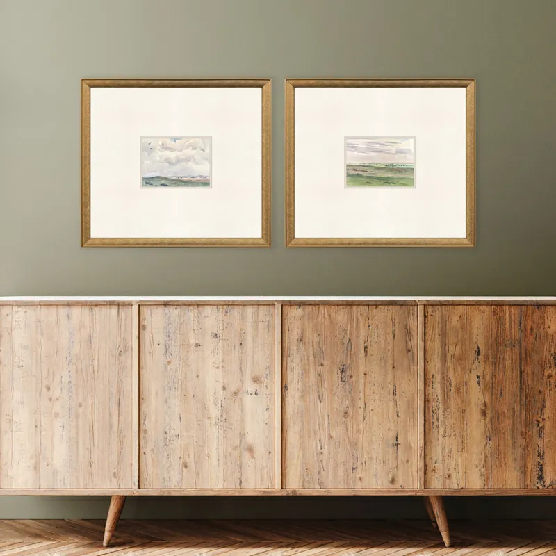 Meadow/Plains S/2 Framed Art