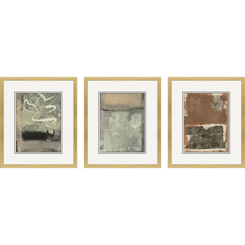 Textural Echo II S/3 Framed Art