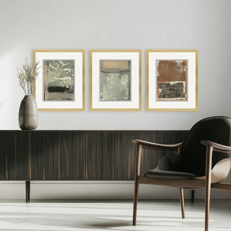 Textural Echo II S/3 Framed Art